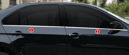 

Декоративная полоса на окно автомобиля, наклейка, чехол для Skoda rapid sedan 2014-2023