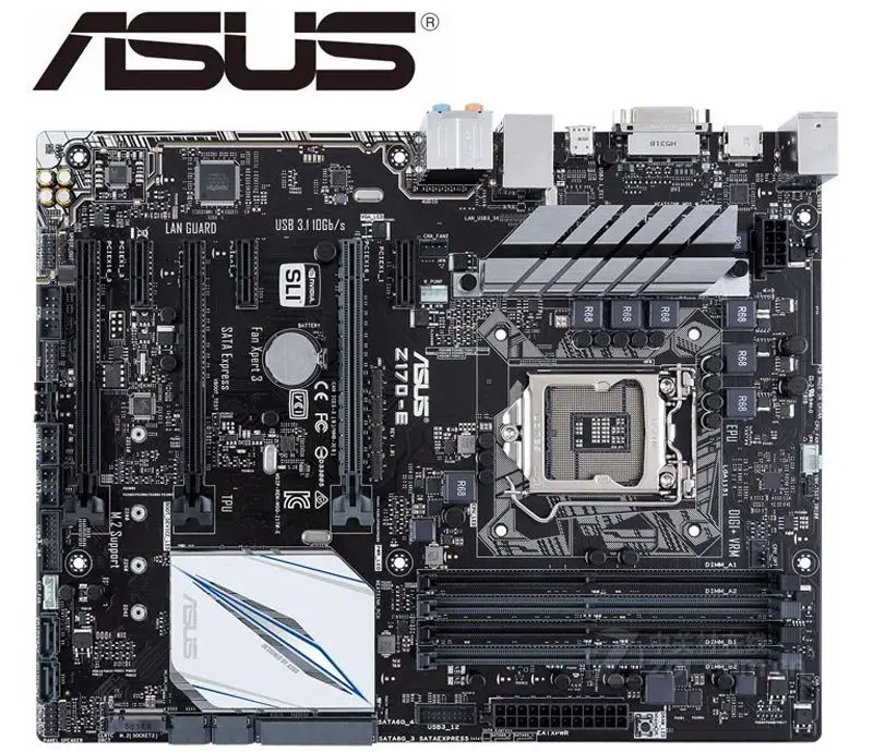 Оригинальная материнская плата для ноутбука ASUS Z170 E DDR4 LGA 1151 PCI E3.0/M.2 б/у Desktop