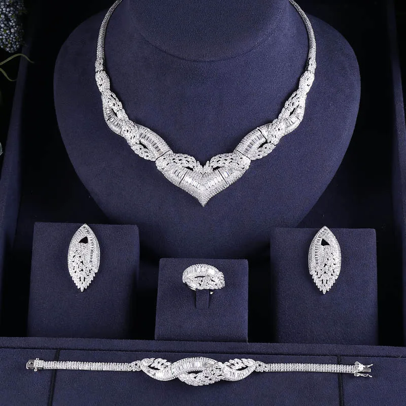 Jankelly Горячая продажа Африканский 4 шт. свадебные комплекты ювелирных изделий