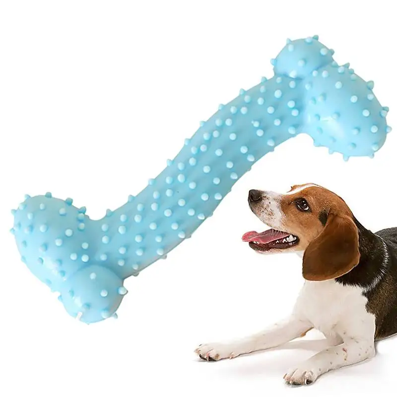 

Pet Toys For Small Dogs Interactive Bone Shape Rubber Bite Resistance Pet Teething Toy Dog Chew Toy Puppy Sound Toy