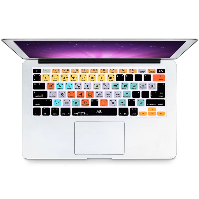 HRH Studio One русская функциональная Силиконовая Защитная пленка для клавиатуры MacBook