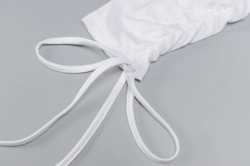 Женская Сексуальная футболка на одно плечо с длинным рукавом шнуровке черная