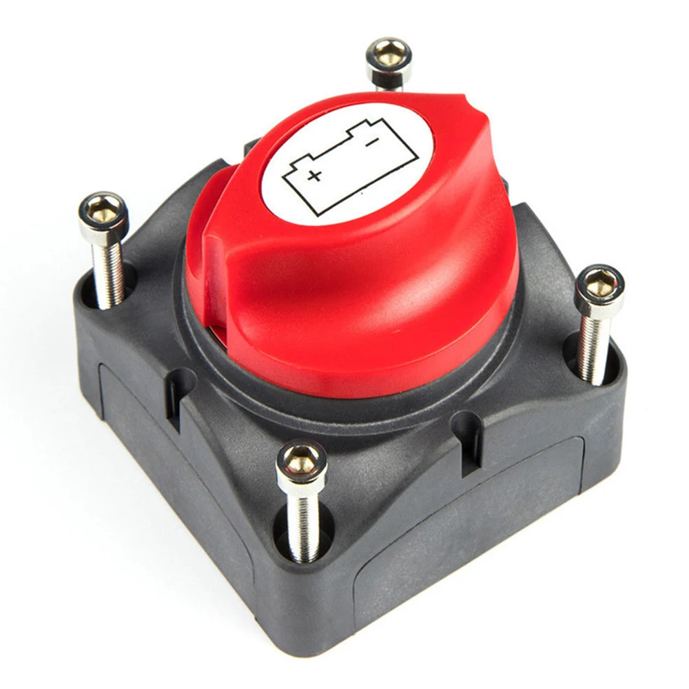 1pc 24V 600A Car Battery Isolator Main Battery Switch Emergency Stop Pole Disconnect Separator Switch for RV Boat 68 * 68 * 74mm