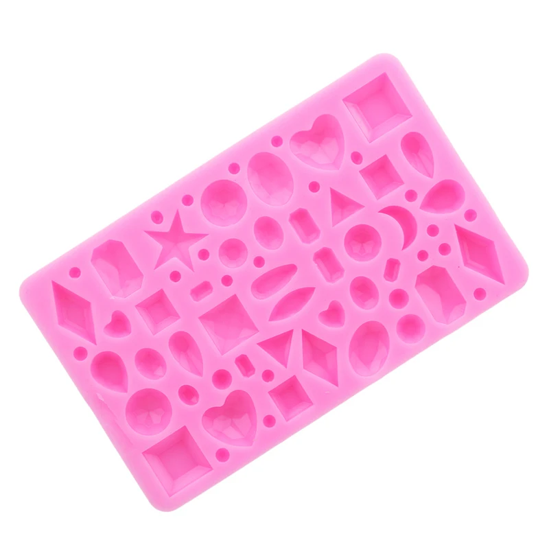 

Mini Diamond Cake Molds Silicone 3D Mold Jewel Gem Gemstone DIY Fondant Kitchen Baking Bakeware Tool Jelly Pudding Decor