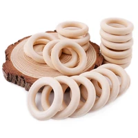 40pc 25mm 40mm 50mm wooden ring handmade log maple wood rings for diy gifts nursery home decor natural wood wooden rings