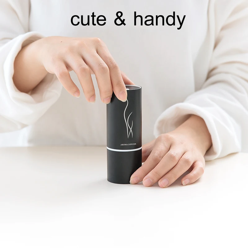 

GIAHOL 20ml Capacity Pure Essential Oil Diffusers Portable Metal Body Waterless Car Aroma Diffuser for Desktop Small Room