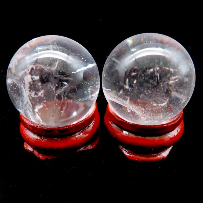 20 мм-30 мм счастливый естественные белые прозрачные кальцит кристалл кварца