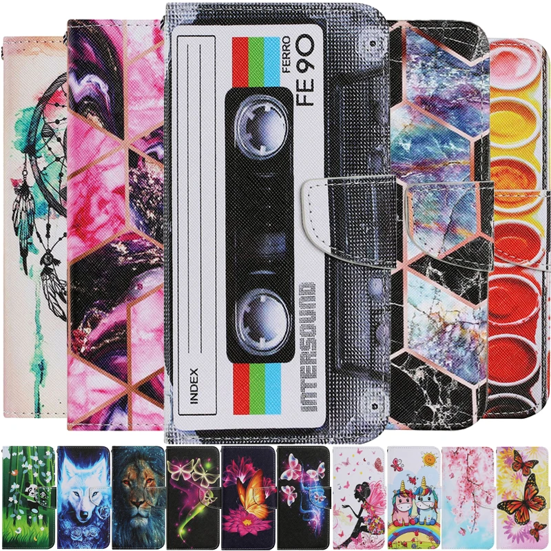 Чехол для Samsung Galaxy A12 милый кожаный чехол с магнитным замком Не доставая его из