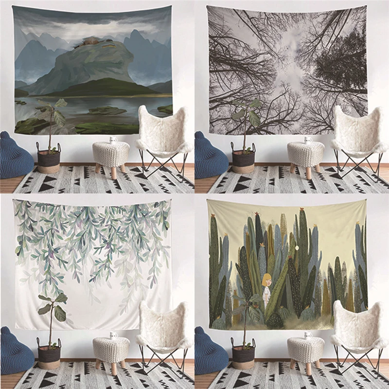 Ландшафтный настенный подвесной гобелен домашний декор художественная
