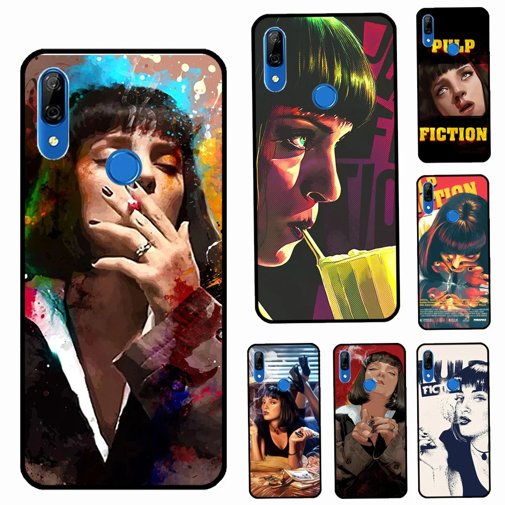 Mia Pulp Fiction Case For Huawei P20 P30 P40 Lite Pro P Smart 2019 2021 Nova 5T Cover Honor 50 8X 9X 10i |