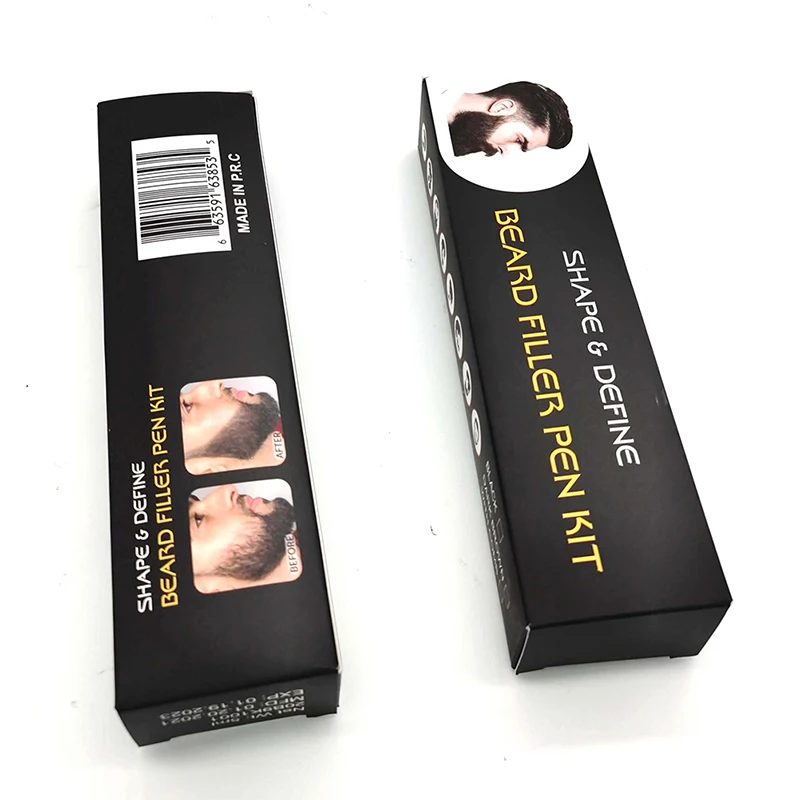 

Double Head Waterproof Beard Pen Beard Brush Set Beard Filler Pencil Enhancer