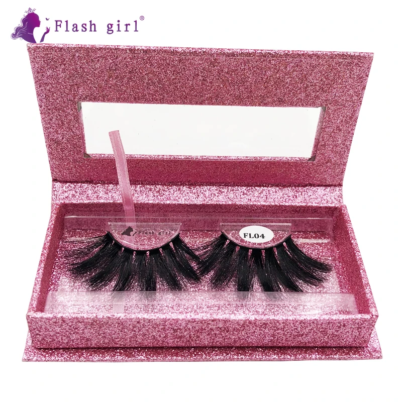 

Create Your Brand FL04 Natural Long Eyelashes High Quality Fake EyeLashes Makeup Mink Eyelash Faux Mink Lashes