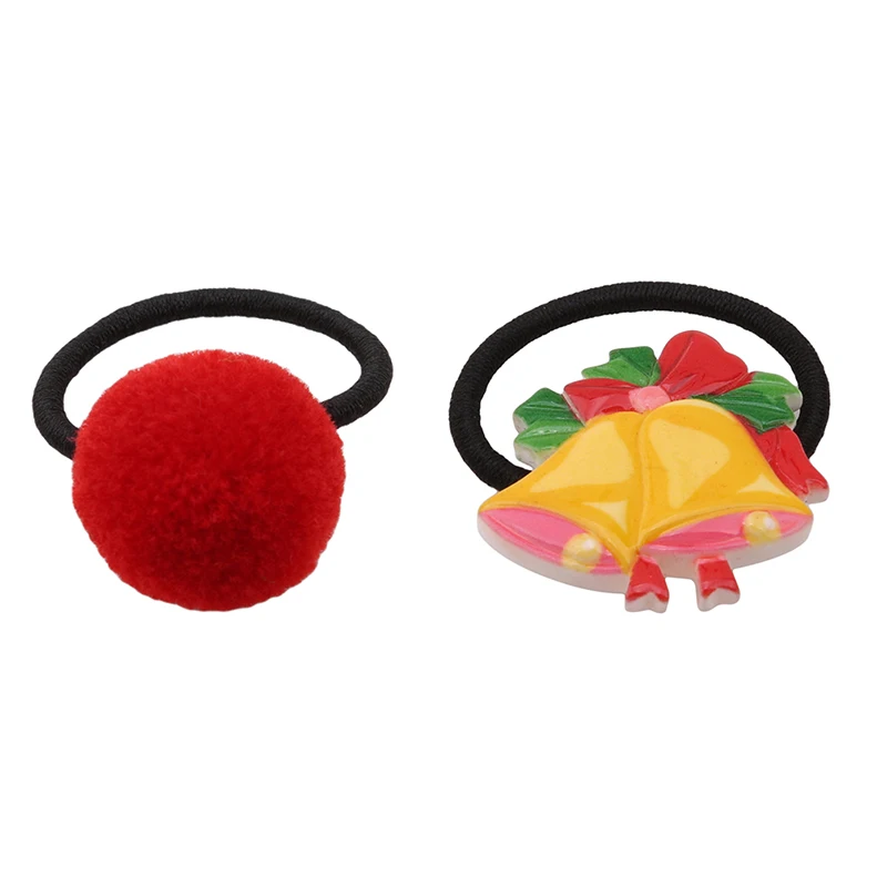

2Pcs/Set Baby Head Rope Children Christmas Tree Hat Bell Headband Hair Ring Baby Girls Hair Accessories Kids Headwear Xmas Gift