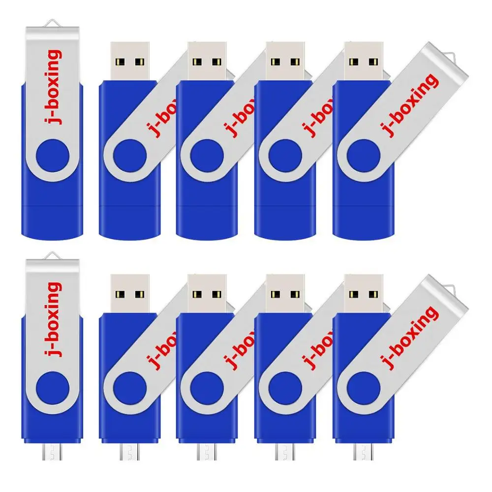 Металлический флеш накопитель J boxing OTG 64 ГБ два порта USB|USB флэш-накопители| |