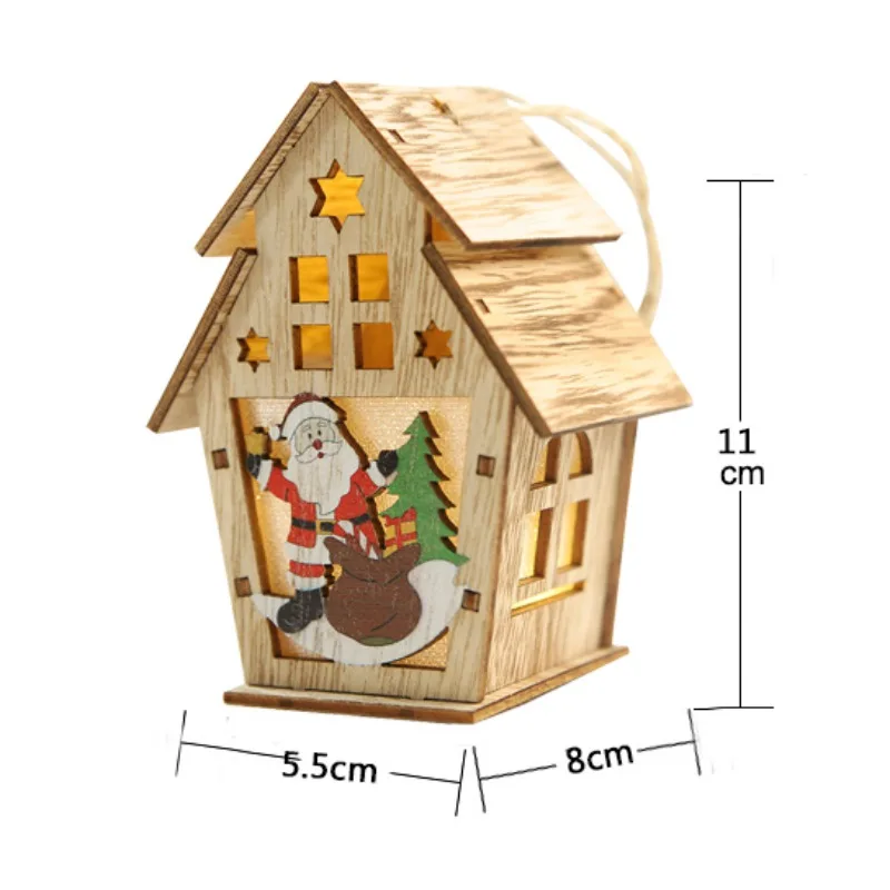 LED Garland Wood House String Room Decor Lamp Wedding Party Holiday Fairy Lights Novelty Night Light | Дом и сад