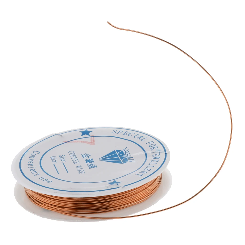 Медная проволока для изготовления бижутерии поставка ремесло DIY серьги браслеты