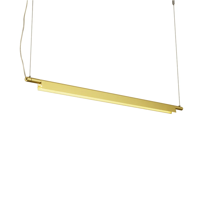 Все Медные подвесные светильники офисные Длинные лампы для еды учебы столовой Led