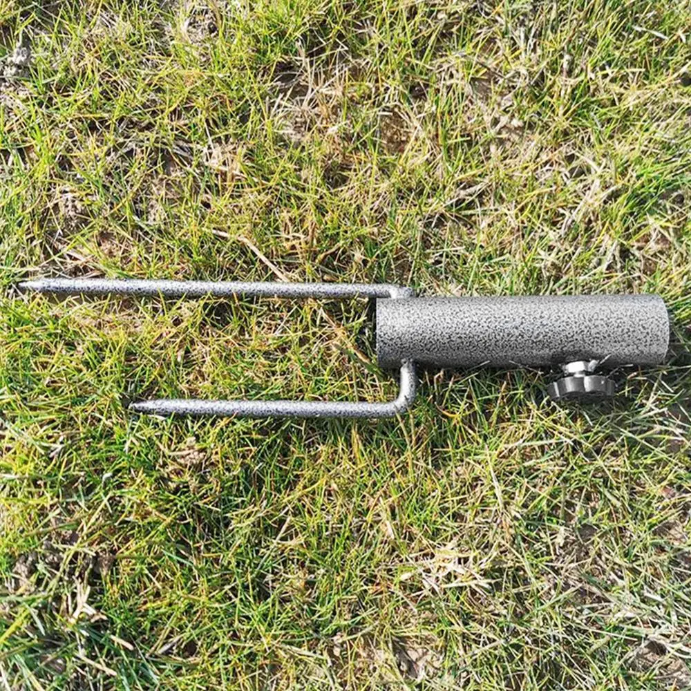 

Beach umbrella ground plug Fishing umbrella fork Stainless steel Outdoor umbrella accessories Sun umbrella seat