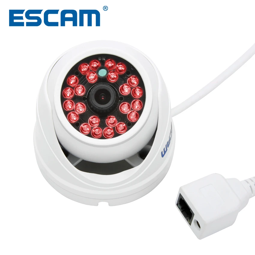 Escam Peashooter QD520 мини IP камера H.264 Onvif P2P HD720P Внутренняя купольная видеонаблюдения