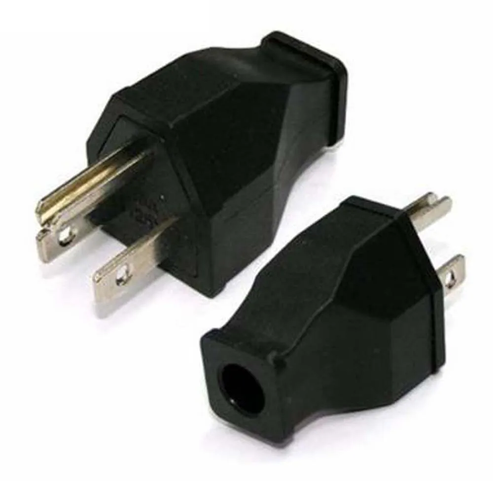 Черный медный Американский сборный промышленный адаптер питания штепсельная
