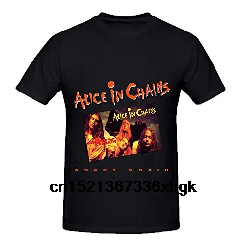 Алиса в цепи злой стул Funk мужские с круглым вырезом футболки коротким рукавом |