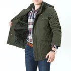 Парка мужская с капюшоном, брендовая утепленная хлопковая куртка в стиле милитари, ветровка со множеством карманов, верхняя одежда, зима размера плюс 7XL 8XL