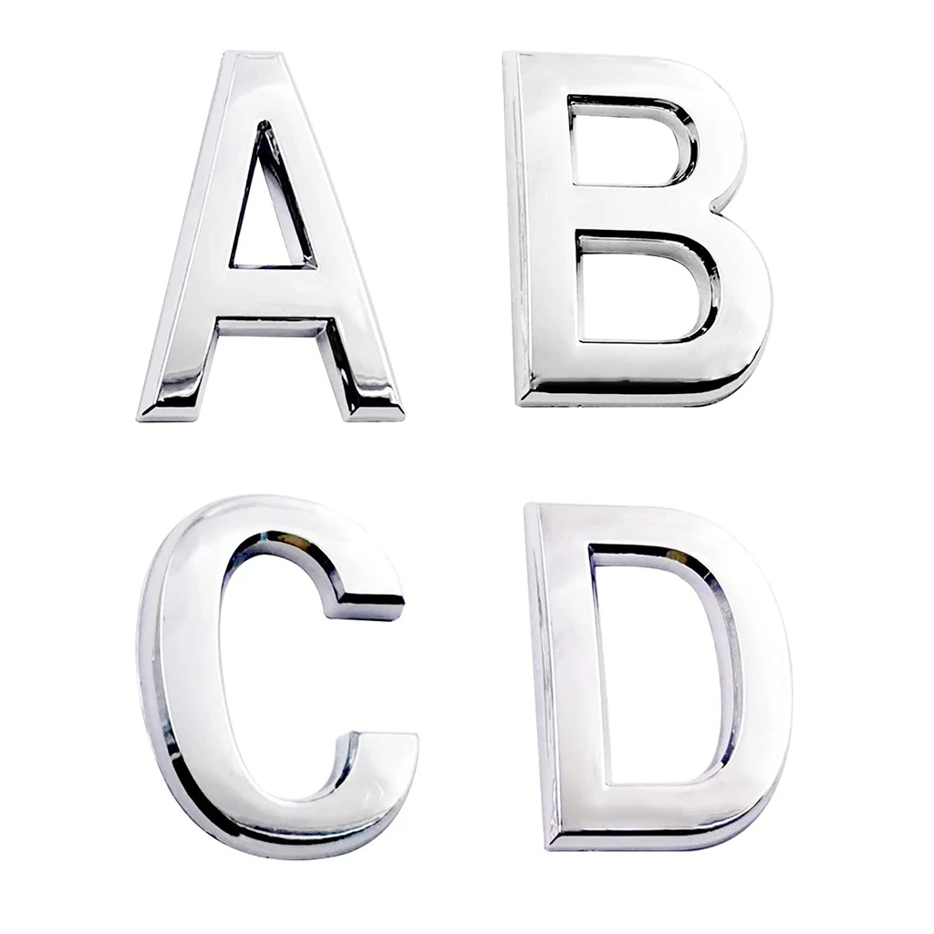 

5cm Self Adhesive Alphabet Decorative Plastic Letters A-Z to Customize Office Apart Hotel Address Mailbox Door Number Signs