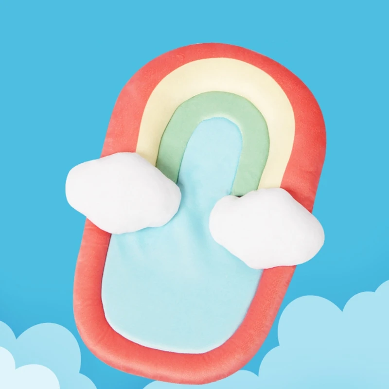 Rainbow Baby Bed Head Support Pillow Newborn Mattress Lounger Nest for Sleep Positioning Comfortable Accessories | Мать и ребенок