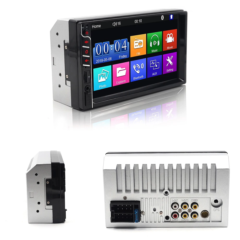 Carsanbo USB TF FM AUX сенсорный экран автомобильное стерео радио 2 DIN MP5 плеер для камеры