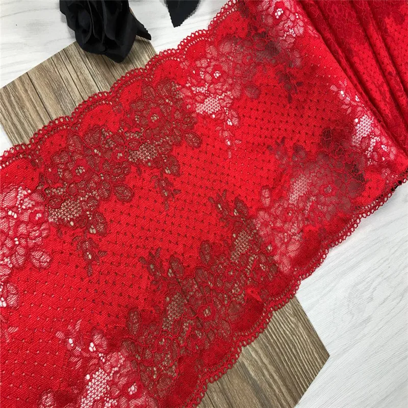 (2M/Lot) Elastic Neon Colors Lace Trim Multi-Color Stretch Fabric DIY Sewing Crafts Two Tone For Clothing Accessories - купить по