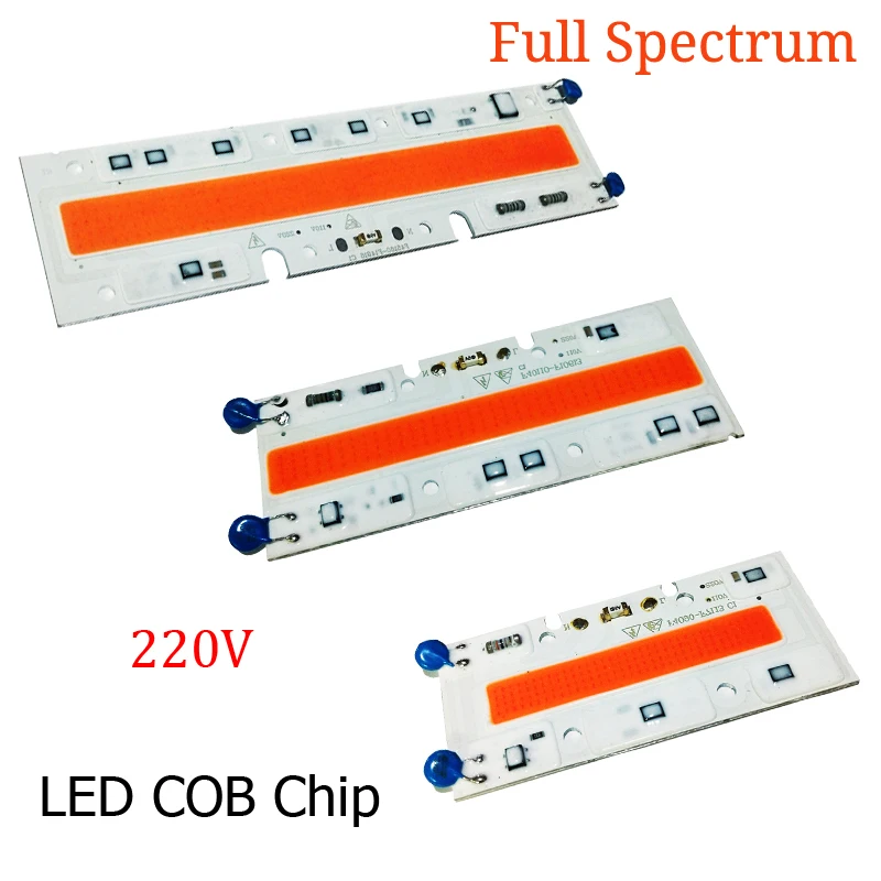 Светодиодный чип COB 30 Вт ~ 70 Панель полный спектр умный IC драйвер растут мини