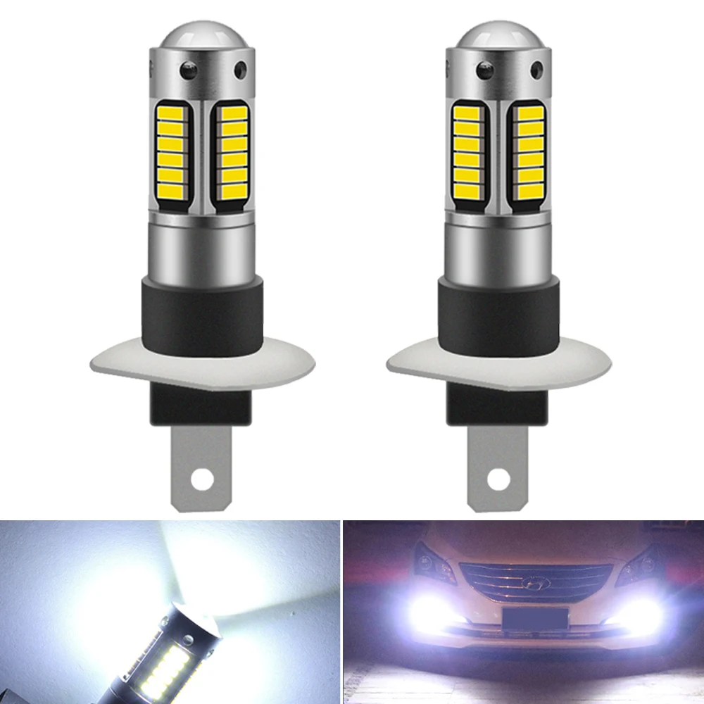 2X H1 H3 880 881 30smd 4014 CANBUS Автомобильный светодиодный светильник противотуманный для