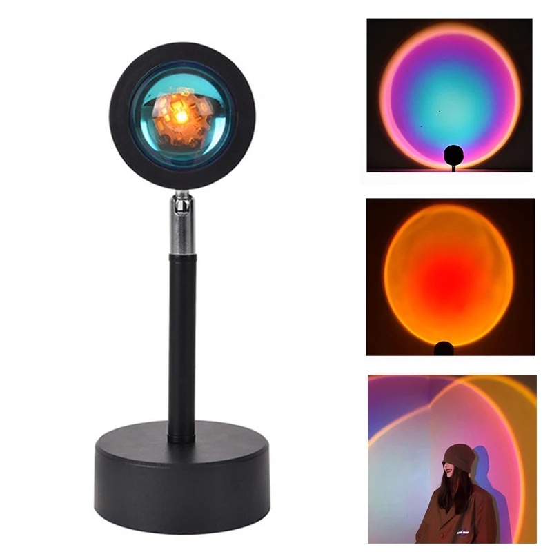 

Sunset Projection lamp,Sunset Projection Floor Light, Rainbow Modern Led Floor Light,Living Room Stand Light,Bedroom Floor Lamp