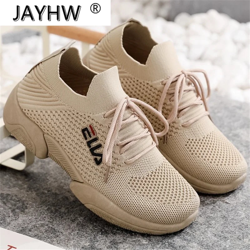 

2021 Spring New Fashion Women Casual Shoes Soft Bottom Comfortable Lightweight Women's Vulcanize Shoes Breathable Mesh Sneakers