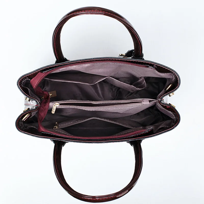 2 шт./компл. женские сумки из лакированной кожи сумки-тоут сумки-мессенджеры