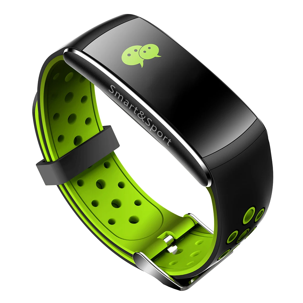 Портативный водонепроницаемый силиконовый браслет 0 96 дюйма с цветным IPS экраном