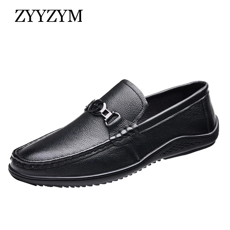 Мужские кожаные лоферы размеры 38-48 | Обувь