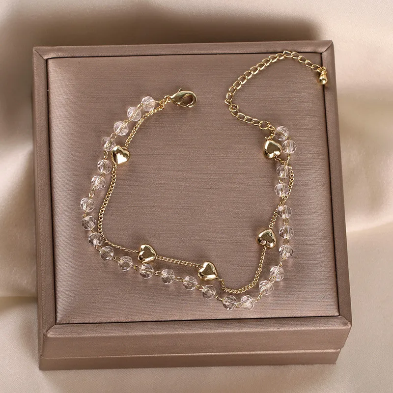 Модные новые узкие сапоги с сердечками на Слои золотая цепочка украшением в виде