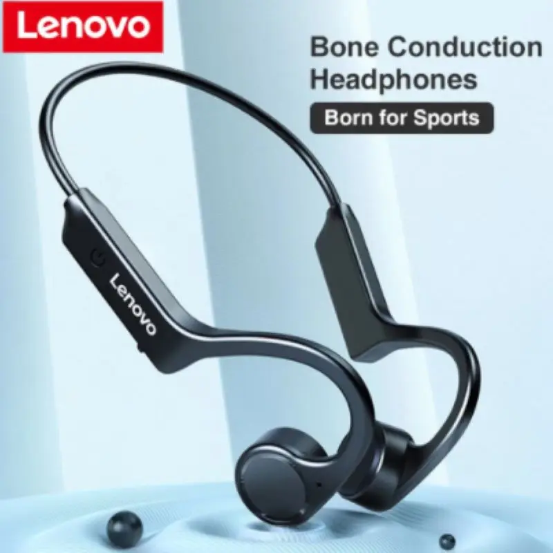 

Bluetooth-наушники Lenovo X4 с костной проводимостью, спортивные водонепроницаемые беспроводные Bluetooth-наушники для бега, новый дизайн 2021