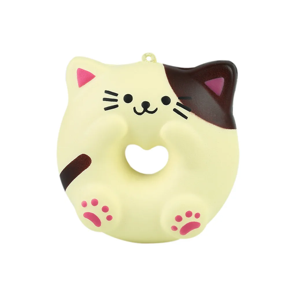 Милая кошка хлеб пончик игрушка для детей и взрослых снятие стресса Декор