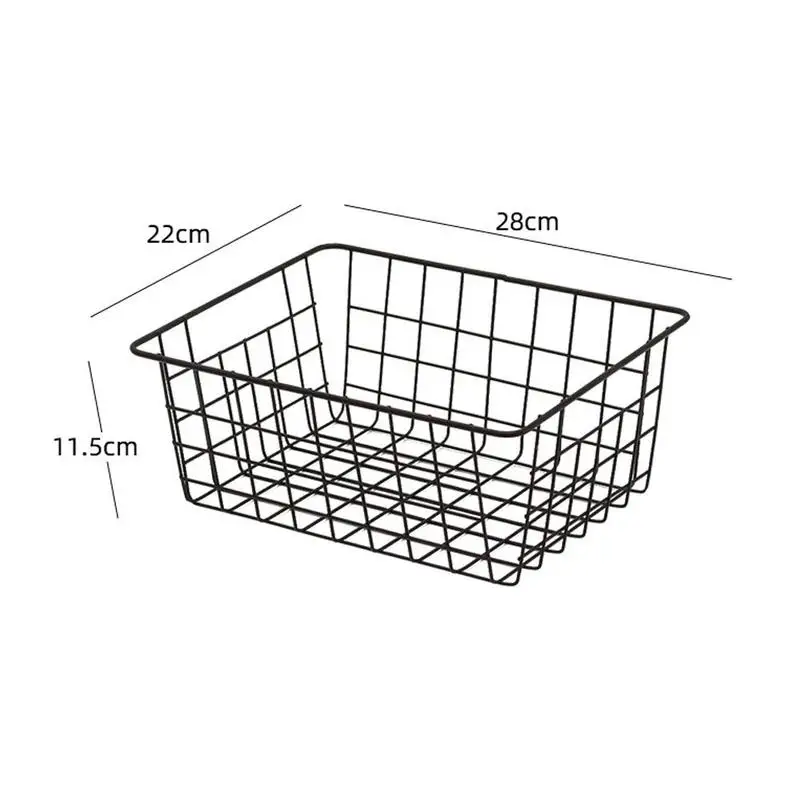 

Wrought Artistic Storage Iron Hamper Storage Desk Basket Sundries Organizer Household Storage Organ Container Organizer Bat L7L9