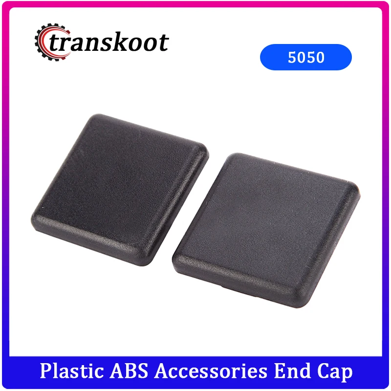 

50pcs Plastic ABS Accessories End Cap Black for Aluminum Profilfe Extrusion 5050 50x50mm