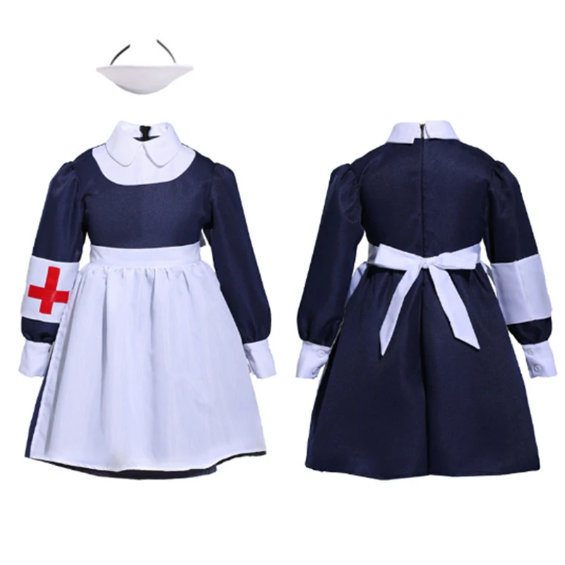 Карнавал Хэллоуин девочка Пурим медсестринский костюм Доктора горничной