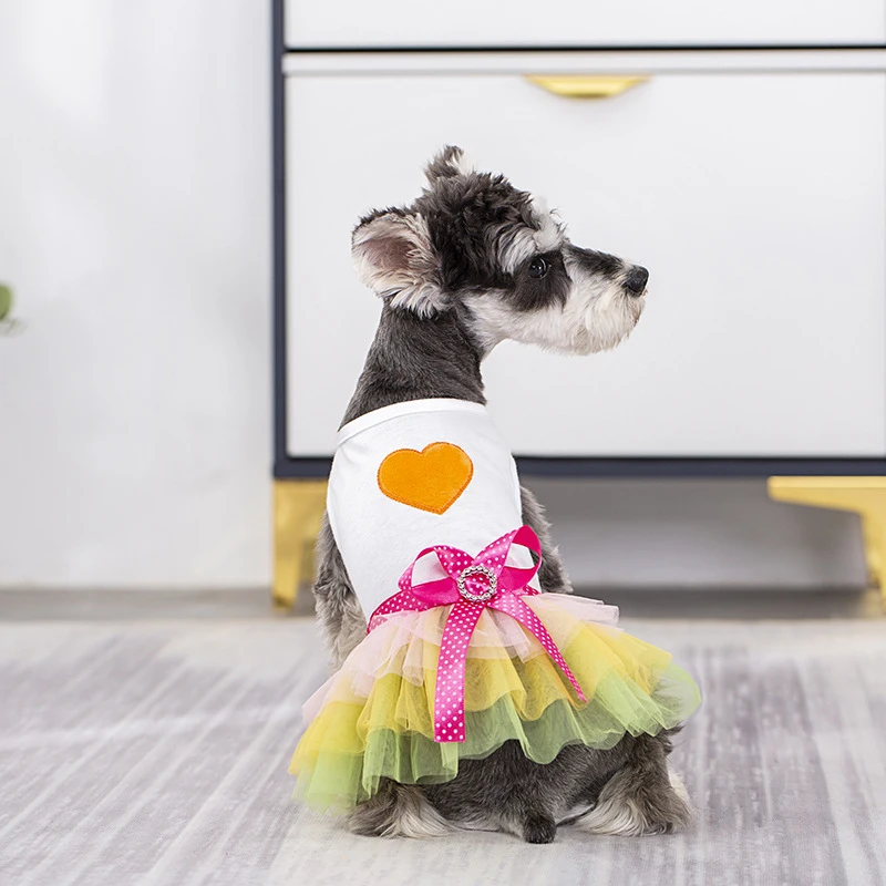 

Cat Dog Wedding Dress Pet Puppy Summer Princess Skirt Clothes Chihuahua York Pomeranian Shih Tzu Maltese Bichon Poodle Clothing