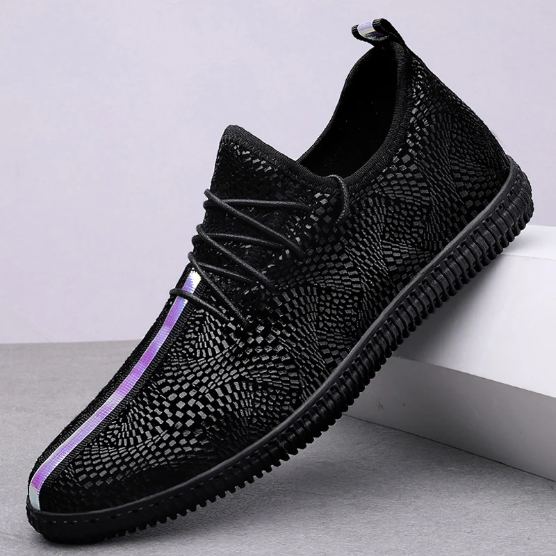 

Fashion Men's Shoes Casual Leather Flats Sneakers Male Classics Black Lace Up Shoe Youth Comfortbale Nice Platform Shoes For Men