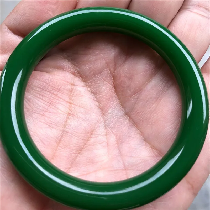 

Натуральный зеленый нефритовый браслет для мужчин и женщин, лечебные ювелирные изделия, реальный китайский Синьцзян, яркий цвет, счастлива...