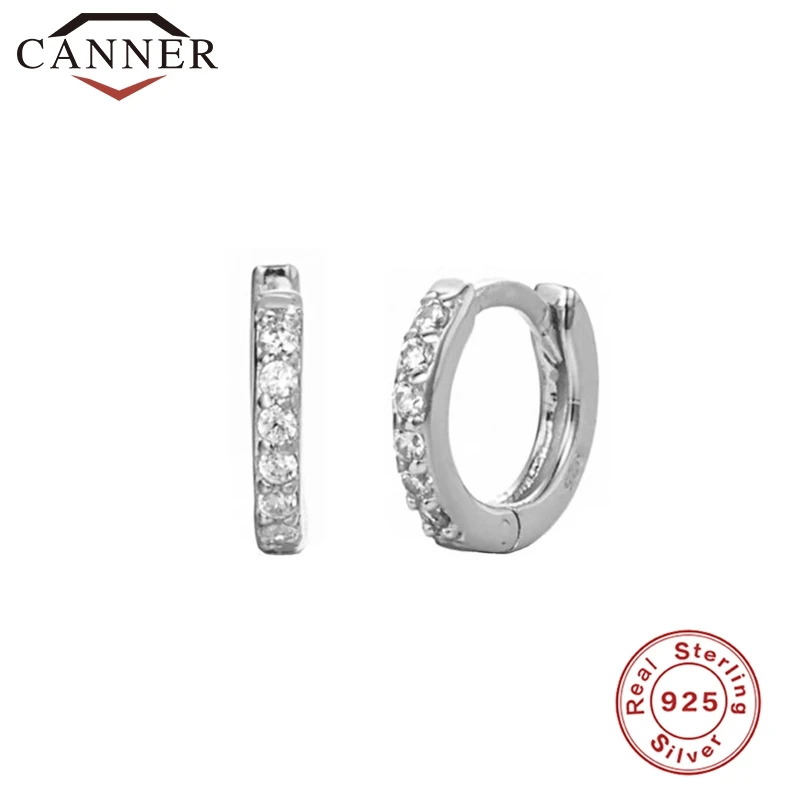 6-silver 925 пробы, серебряная Геометрическая Бусина Серьги-заклепки для женщин, круглый крест, маленькие серьги-кольца, ювелирные изделия для ушей - Окраска металла: 6-silver