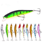 1 шт. Высокое качество 10 см8,3 г бионическая погружная незначительная пластиковая жесткая приманка 10 цветов группа Высокоуглеродистая сталь три крючка рыболовная приманка