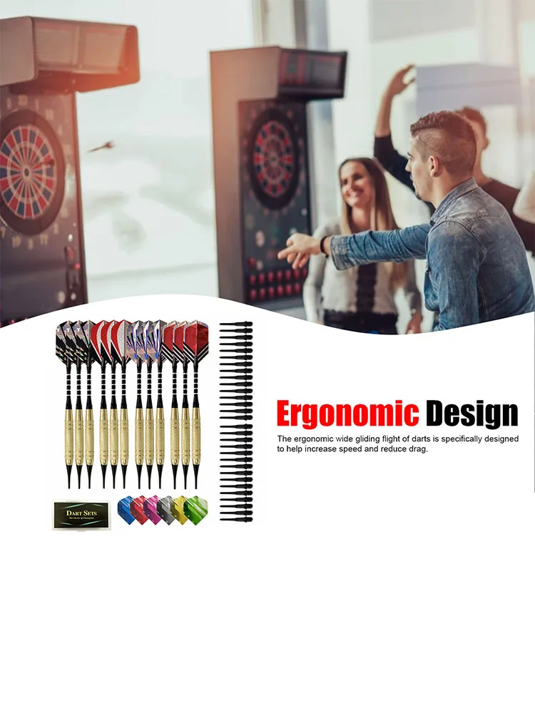 

Soft Tip Darts With Flights And 100 Soft Tip Points For Electronic Dartboards Office Home Entertainment Amiable