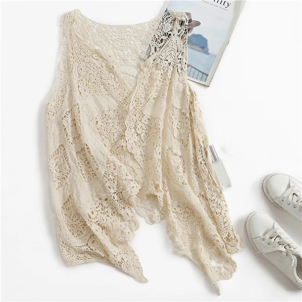 2019 весенний вязаный женский кардиган без рукавов с круглым вырезом сексуальная